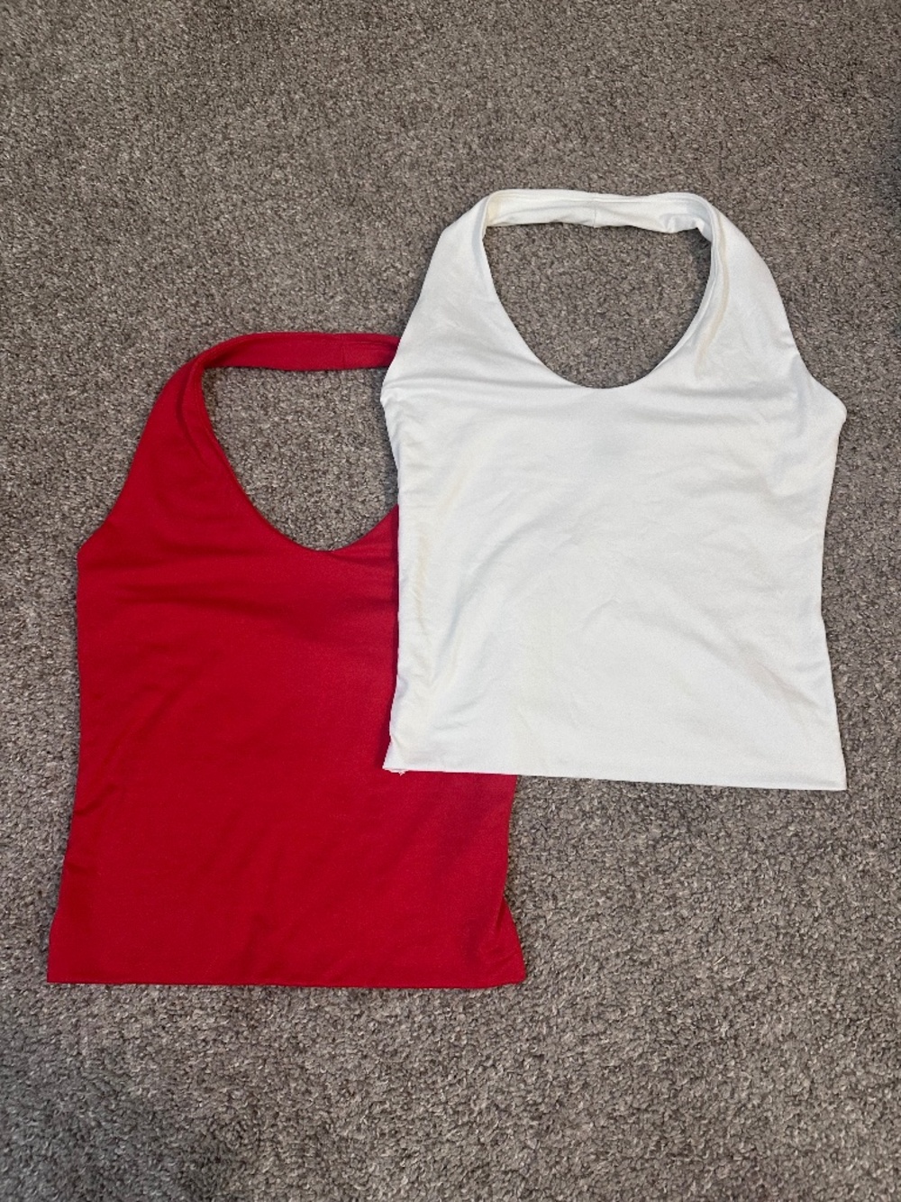 NWT Womens Size Small Windsor Red and White Halter Tops Multipack